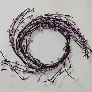 Purple & Black Garland 5'